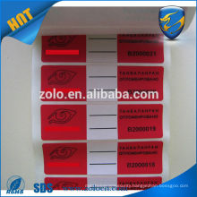 tamper evident tape custom tamper proof seals void seals label for carton seal up Printer manufacturer